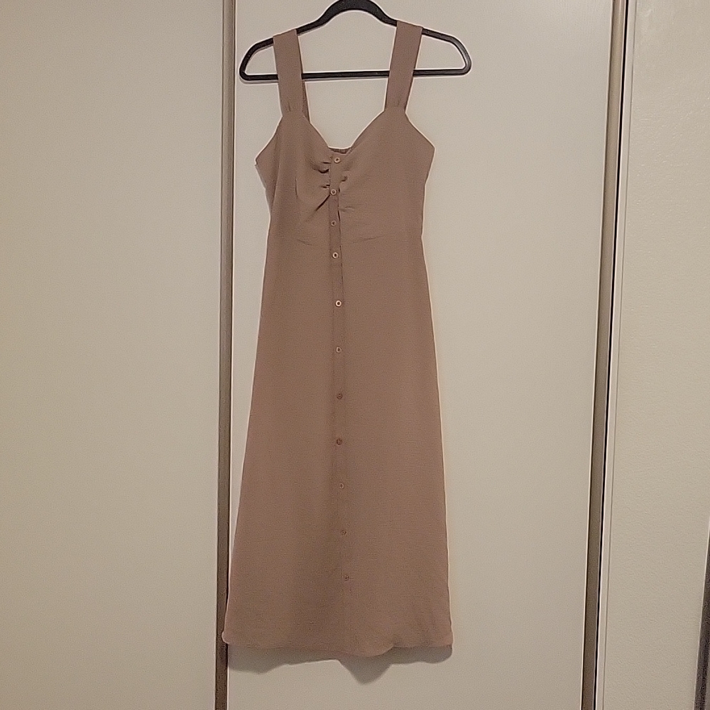 Tan Medium Gilli Midi Dress